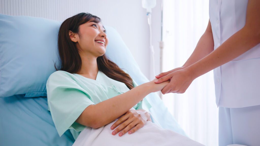 Nurse is talking and giving encouragement to the p 2022 12 16 03 11 38 utc